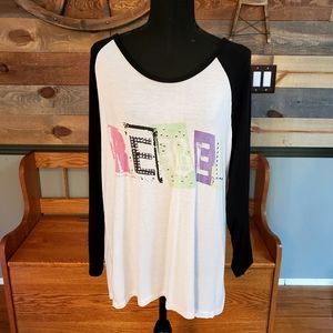 Electric Pink Baseball Rebel Shirt